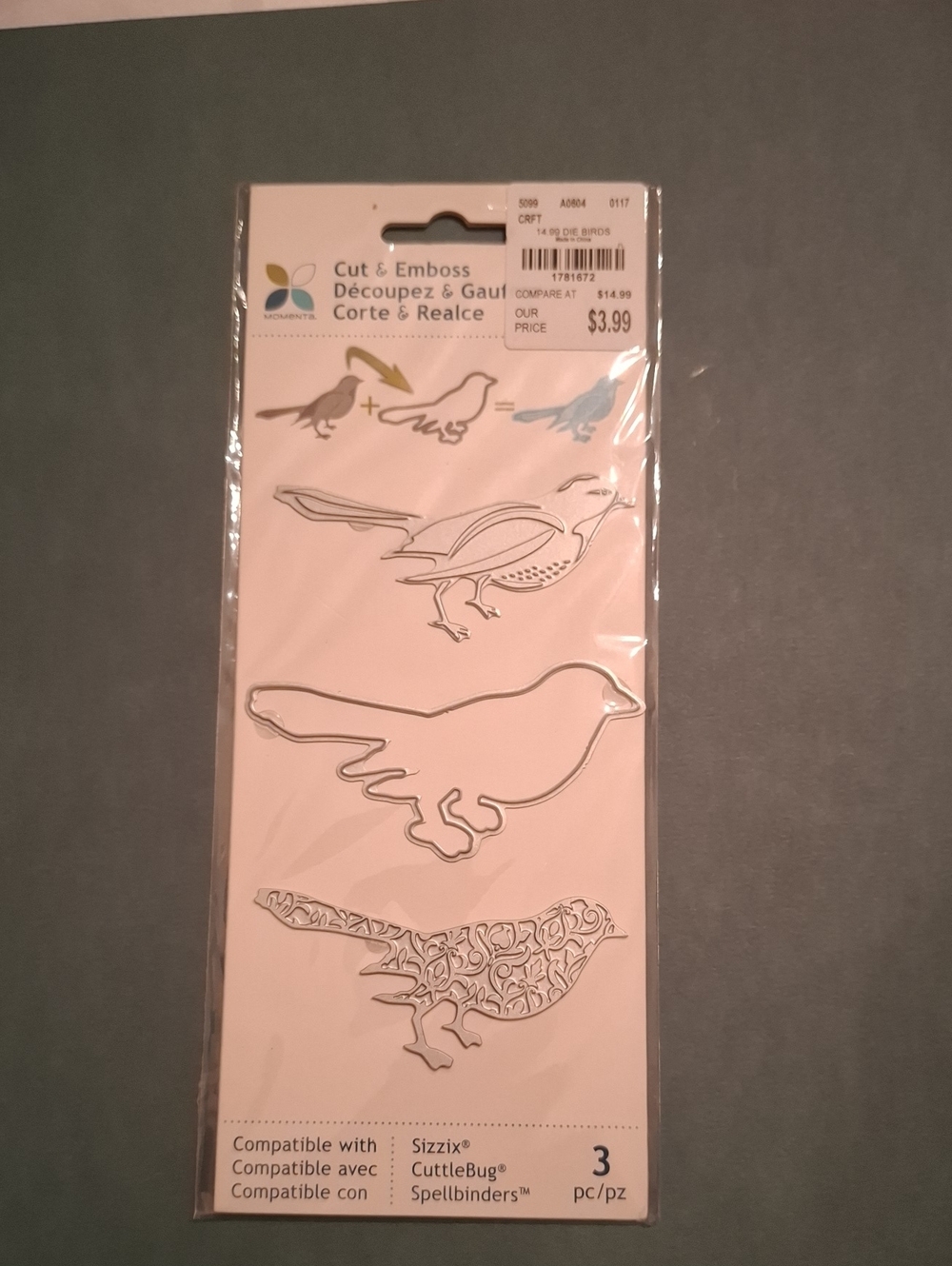 Bird Cut & Emboss Die Set